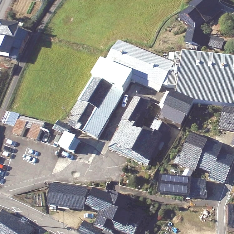 会社の航空写真